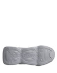 Dolce & Gabbana Gray Slip On Wave Low Top Sneakers