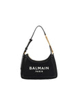 Balmain Black Cotton Shoulder Bag