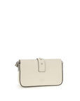 PINKO White Calf Leather Bos Taurus Shoulder Bag