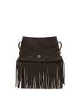 PINKO Brown Calf Leather Bos Taurus Shoulder Bag