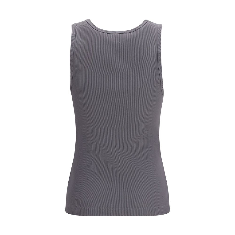 Dolce &amp; Gabbana Gray Cotton Tank Tops