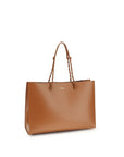 Jil Sander Brown Calf Leather Bos Taurus Shoulder Bag