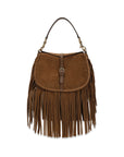 Etro Brown Calf Leather Bos Taurus Shoulder Bag