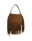 Etro Brown Calf Leather Bos Taurus Shoulder Bag