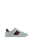 Gucci White Calf Leather Bos Taurus Low Top Sneakers