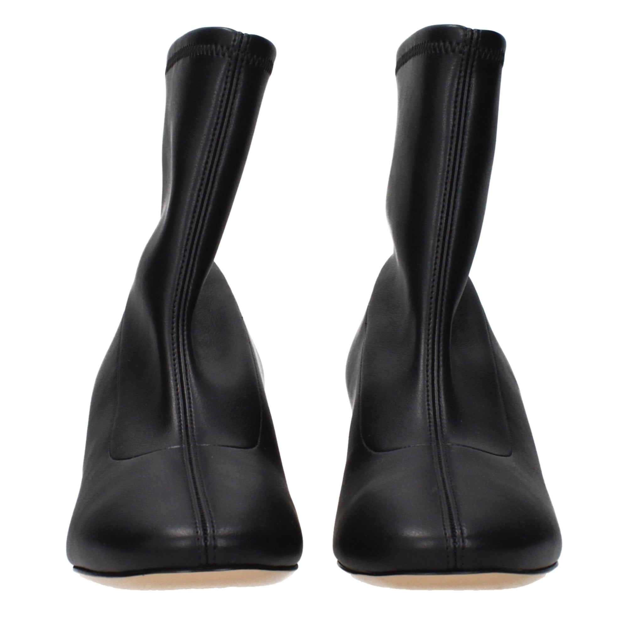 Casadei Black Leather Ankle Boots