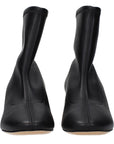 Casadei Black Leather Ankle Boots