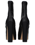 Casadei Black Leather Ankle Boots
