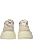 Casadei Beige Leather Chunky Sneakers