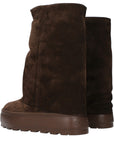 Casadei Brown Leather Ankle Boots