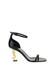 Saint Laurent Black Calf Leather Bos Taurus Platform Sandals