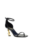 Saint Laurent Black Calf Leather Bos Taurus Platform Sandals