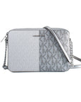 Michael Kors Gray Canvas Crossbody Bag