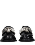 Prada Black Leather Slip-On Loafers