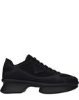 Prada Black Fabric Low Top Sneakers