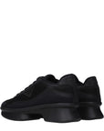 Prada Black Fabric Low Top Sneakers