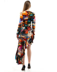 Moschino Multicolor Viscose Casual Dress