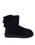 UGG Black Suede Leather Ankle Boots