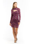 Patrizia Pepe Purple Polyester Casual Dress
