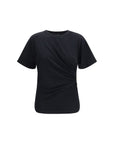 PINKO Black Cotton T-Shirt