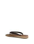 Miu Miu Brown Calf Leather Bos Taurus Flip-Flop Sandals