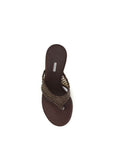 LE SILLA Brown Goatskin Stiletto Heel Sandals