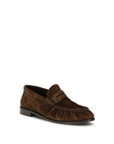 Saint Laurent Brown Calf Leather Bos Taurus Slip-On Loafers