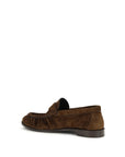 Saint Laurent Brown Calf Leather Bos Taurus Slip-On Loafers