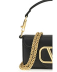 Valentino Garavani Black Calf Leather Bos Taurus Shoulder Bag
