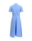 Alexander McQueen Blue Cotton Casual Dress