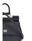 Dolce & Gabbana Black Calf Leather Bos Taurus Handbag