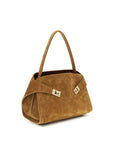Ferragamo Beige Goatskin Shoulder Bag