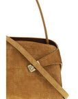 Ferragamo Beige Goatskin Shoulder Bag