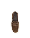 Gucci Brown Calf Leather Bos Taurus Slip-On Loafers