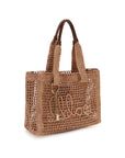 Chloé Beige Raffia Shoulder Bag