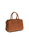 Ferragamo Brown Calf Leather Bos Taurus Handbag