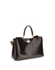 Dolce & Gabbana Brown Calf Leather Bos Taurus Shoulder Bag