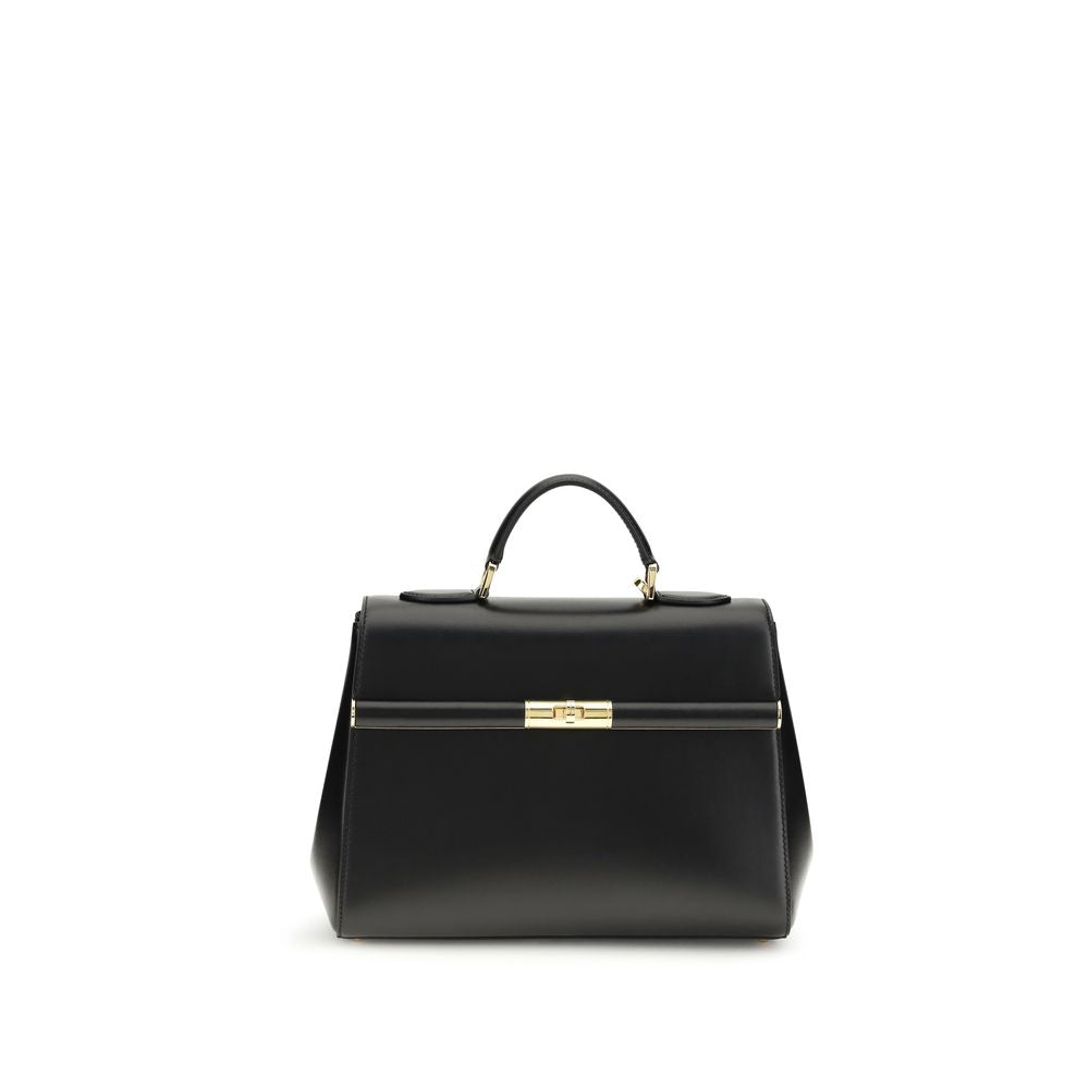 Dolce &amp; Gabbana Black Calf Leather Bos Taurus Shoulder Bag