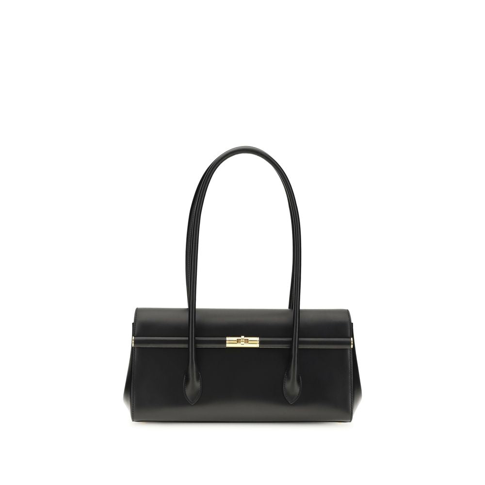 Dolce &amp; Gabbana Black Calf Leather Bos Taurus Shoulder Bag