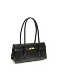 Dolce & Gabbana Black Calf Leather Bos Taurus Shoulder Bag