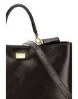 Dolce & Gabbana Brown Calf Leather Bos Taurus Shoulder Bag