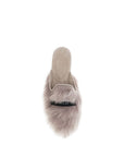 Dolce & Gabbana Gray Lamb Ovis Aries Aries Mules