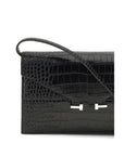 Tom Ford Black Calf Leather Bos Taurus Shoulder Bag
