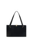 Versace Black Calf Leather Bos Taurus Shoulder Bag