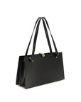 Versace Black Calf Leather Bos Taurus Shoulder Bag