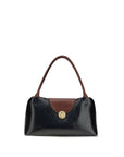 Versace Black Calf Leather Bos Taurus Shoulder Bag