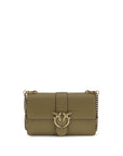 PINKO Bicolor Calf Leather Bos Taurus Shoulder Bag