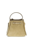 Tory Burch Beige Calf Leather Bos Taurus Backet Bag