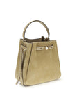 Tory Burch Beige Calf Leather Bos Taurus Backet Bag