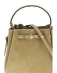 Tory Burch Beige Calf Leather Bos Taurus Backet Bag